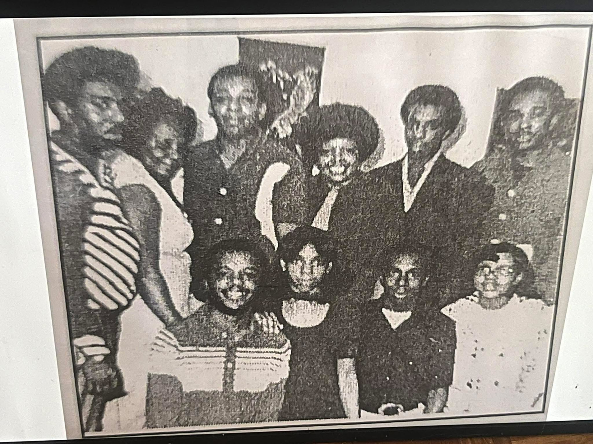 Historical photograph of the Claville family